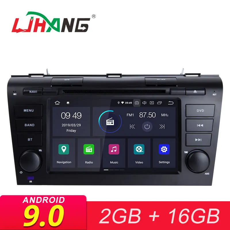 

LJHANG Android 9.0 Car DVD Player For Mazda 3 2004 2005 2006 2007 2008 2009 Multimedia Car Radio 2 Din GPS Wifi Auto Stereo IPS