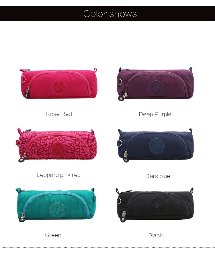 ACEPERCH Fashion Women Pencil Case Travel Neceser Cosmetic Bag Zipper Nylon Toiletry Organizador Makeup Bag Ladies