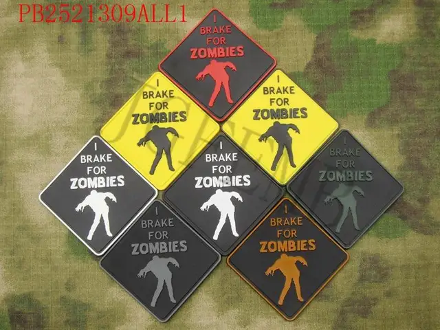 Best Offers Biohazard Resident Evil Umbrella Corporation BREAK FOR ZOMBIES 3D PVC patch Badges