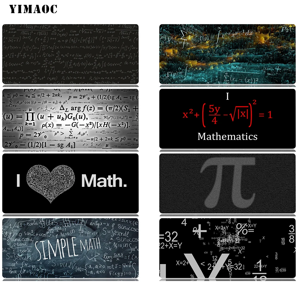 

YIMAOC Math Mouse Pad 40x90 cm Computer Mousepad Anti-slip Natural Rubber Gaming Mouse Mat