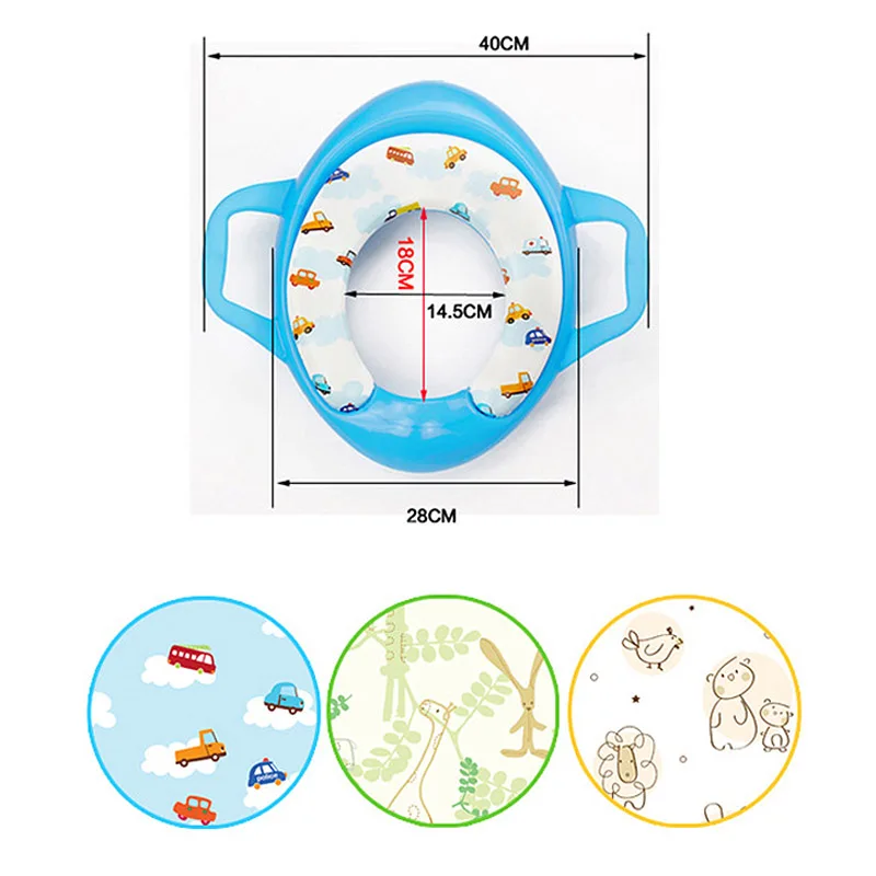 Новинка 2019 года тренер WC помощник Детские горшки мягкие сиденье для унитаза для приучения к туалету детей с ручкой горшок туалет Pad