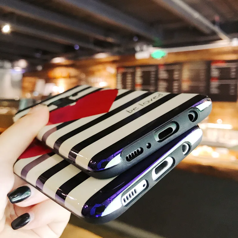 YHBBCASES Модный чехол для Samsung Galaxy S10 5G S8 S9 Plus Note 10 8 9 Blu Ray с красным сердцем мягкий