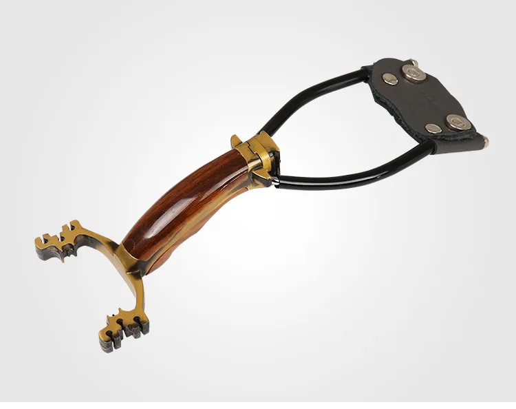 

Hot Selling Adults Powerful Bow Catapult Sling Shot Hunting Fishing Survival Slingshot Rubber Band Wood Bar Slingshot
