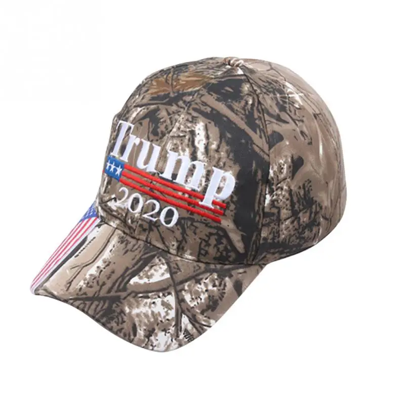 Сделать Америку большой снова вышивка флаг США 2020 Дональд кепки Трампа Переизбранный хлопок Campping cap Открытый камуфляж