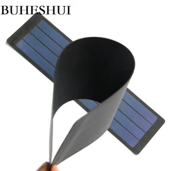 

BUHESHUI 2W 6V Flexible Solar Cell Amorphous Silicon Foldable Solar Panel DIY Solar Charger Rain Resistant Super Slim Waterproof