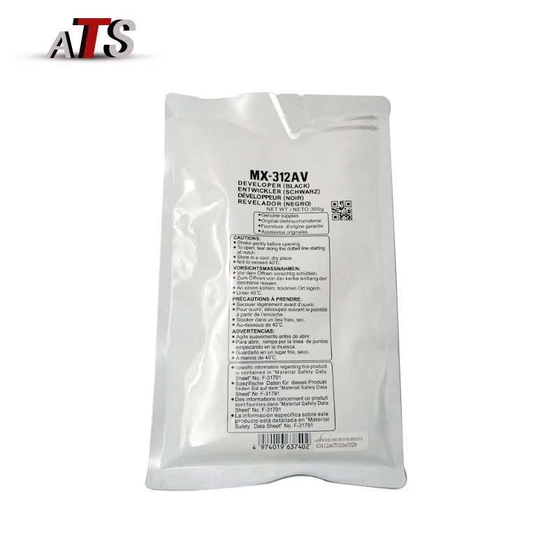Комплект из 2 предметов черный порошок проявителя MX-312AV для Sharp M 261 310 311 2608