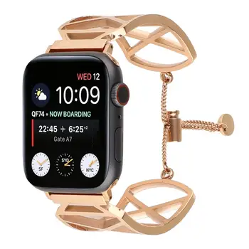 

42mm 38mm For Apple Watch Strap Metal Women Girls Feminine For Iwatchbracelet WatchBands for Applewatch Series 4 3 2 1 summer