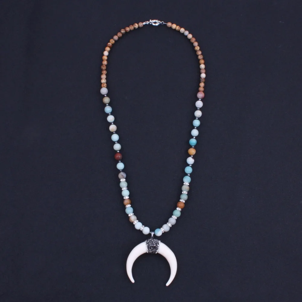 Fashion Women Necklace Amazonite Jasper 