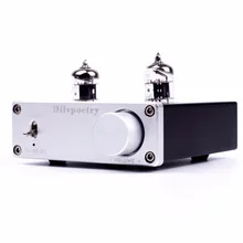 Original Dilvpoetry TUBE-01 Bile Buffer Bile 6J1 Preamp Valvular Preamp Tube Amplifier MINI HIFI Audio Home Amp DC12V Silver
