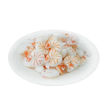 

050 Fake Shrimp meat Hot pot bottom material model Artificial Decorations Artificial Foods & Vegetable