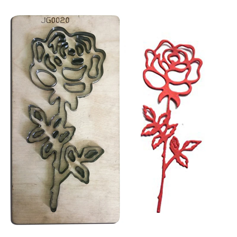 

Customized Leather metal cutting dies Handcraft DIY Rose Flowers Wooden Laser Punching dies Template Knife Cutting Mould Cutter