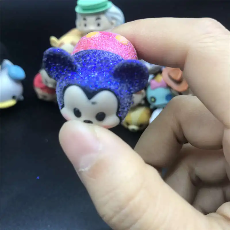 Аниме игрушки много случайных милые мини Минни Микки Маус Винни Дамбо Фигурки