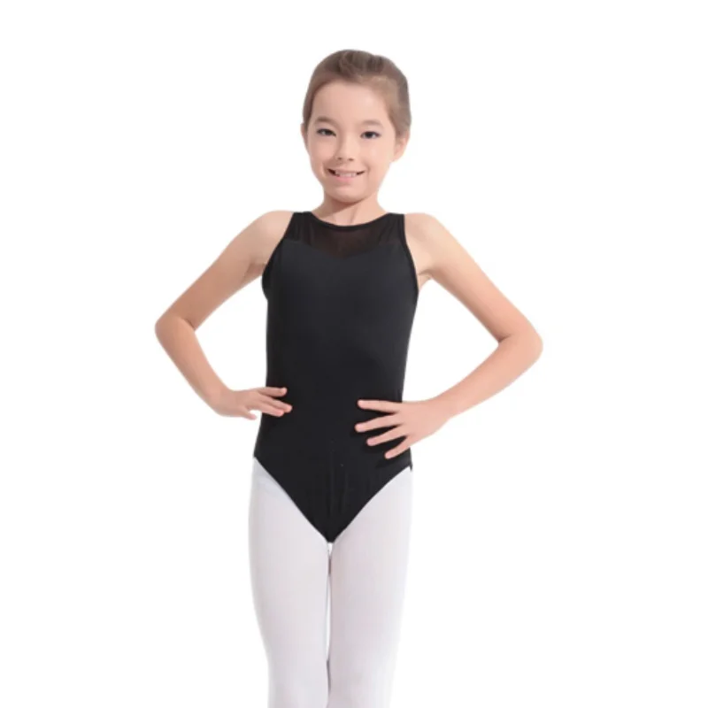 

Girls Sleeveless Ballet Dance Dress Pure Color Dance Costume