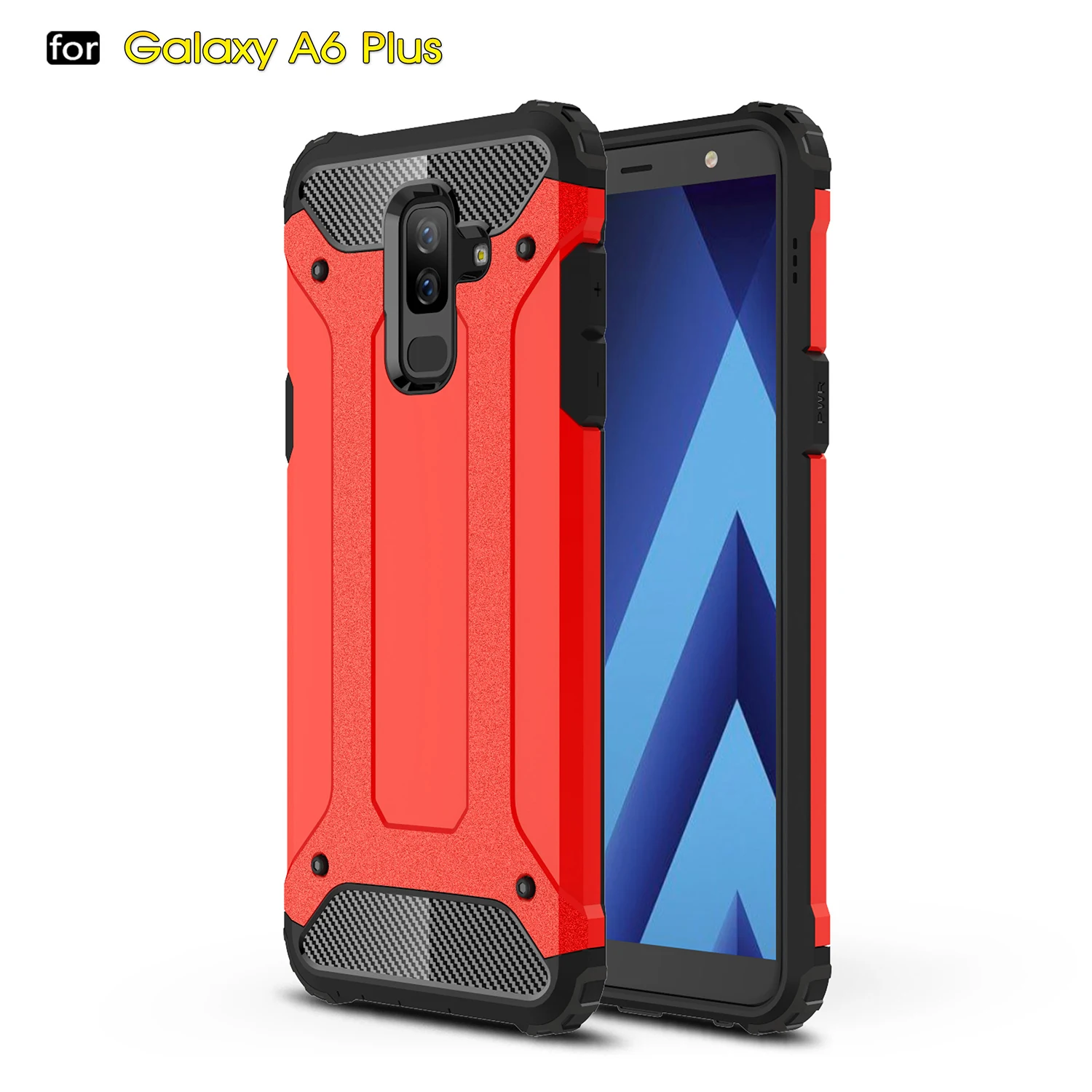 

For Samsung Galaxy A6 Plus A8Plus A8 A7 A5 2018 J2 Note8 S9 Anti Shock proof Rugged skin Hard Armour Rubber case cover