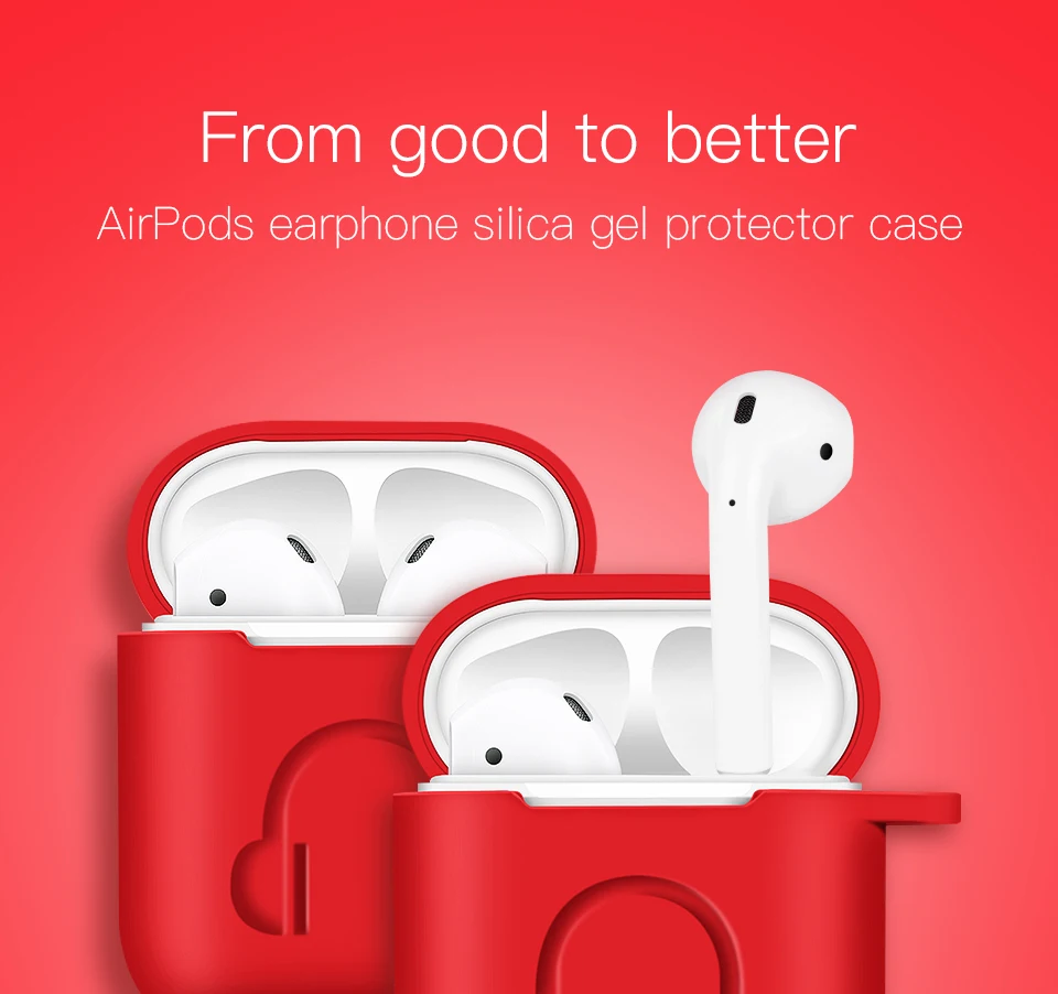 PZOZ чехол для наушников для Apple airpods ремешок мягкий силиконовый чехол для наушников Аксессуары для наушников Защитный беспроводной bluetooth чехол