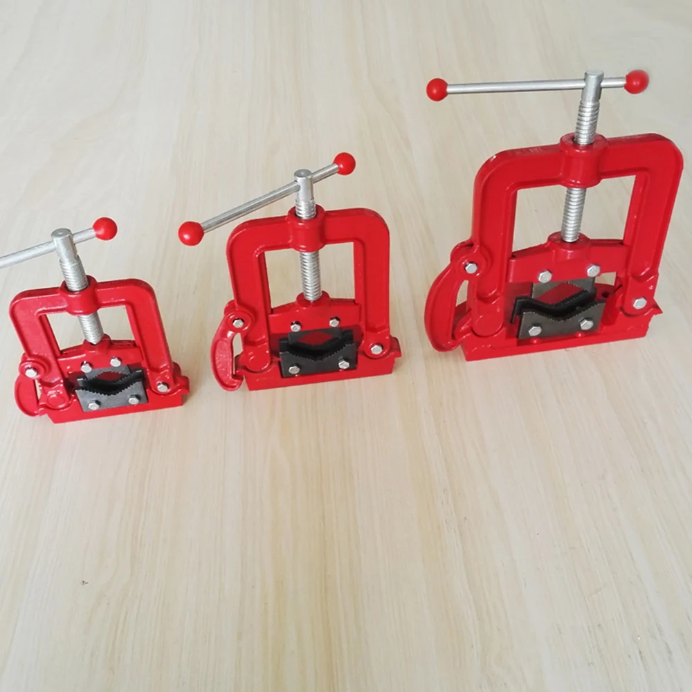 

2 / 3 / 4 inch Table Rotating Clamp Pipe Vise Bench Pipe Vise Hinged Clamp-on Type Pipe Cast Iron Woodworking Vise Tools