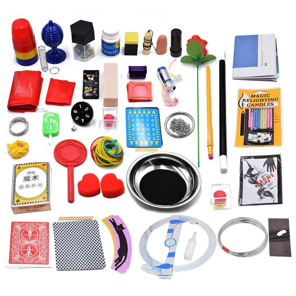 

70Pcs/Lot Magic Trick Set Magic Prop Kit for Magic Learner and Lover Children best Gift toys for Children New Arrival