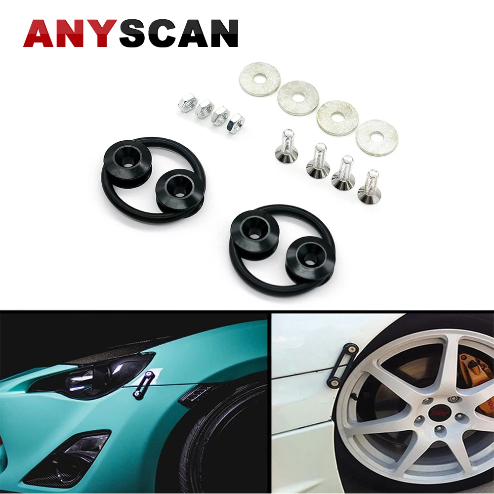 Car Styling JDM Neo Chrome Quick Release Fastener Car Bumpers Trunk