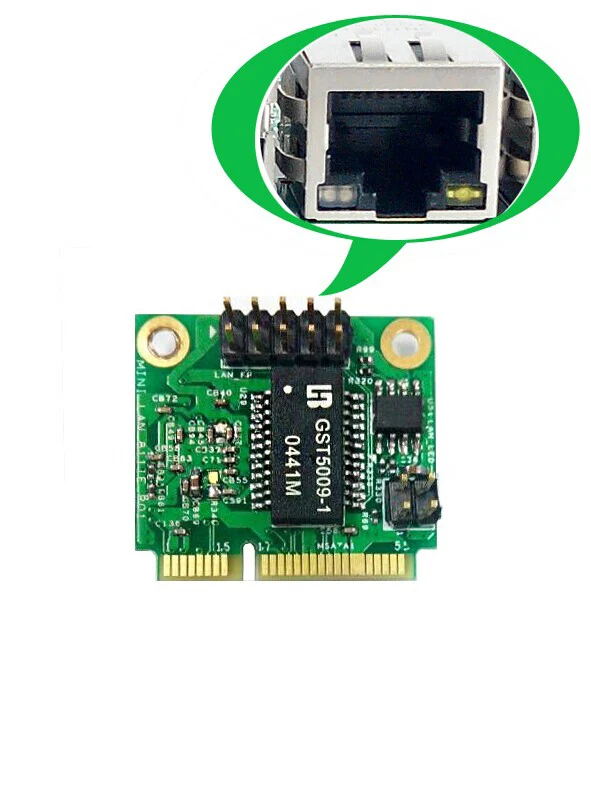 Заводская низкая цена мини Pcie к разъему LAN 1000Mbs с INTEL 82583V Поддержка 10/100/1000 Mbs|lan pcie|mini