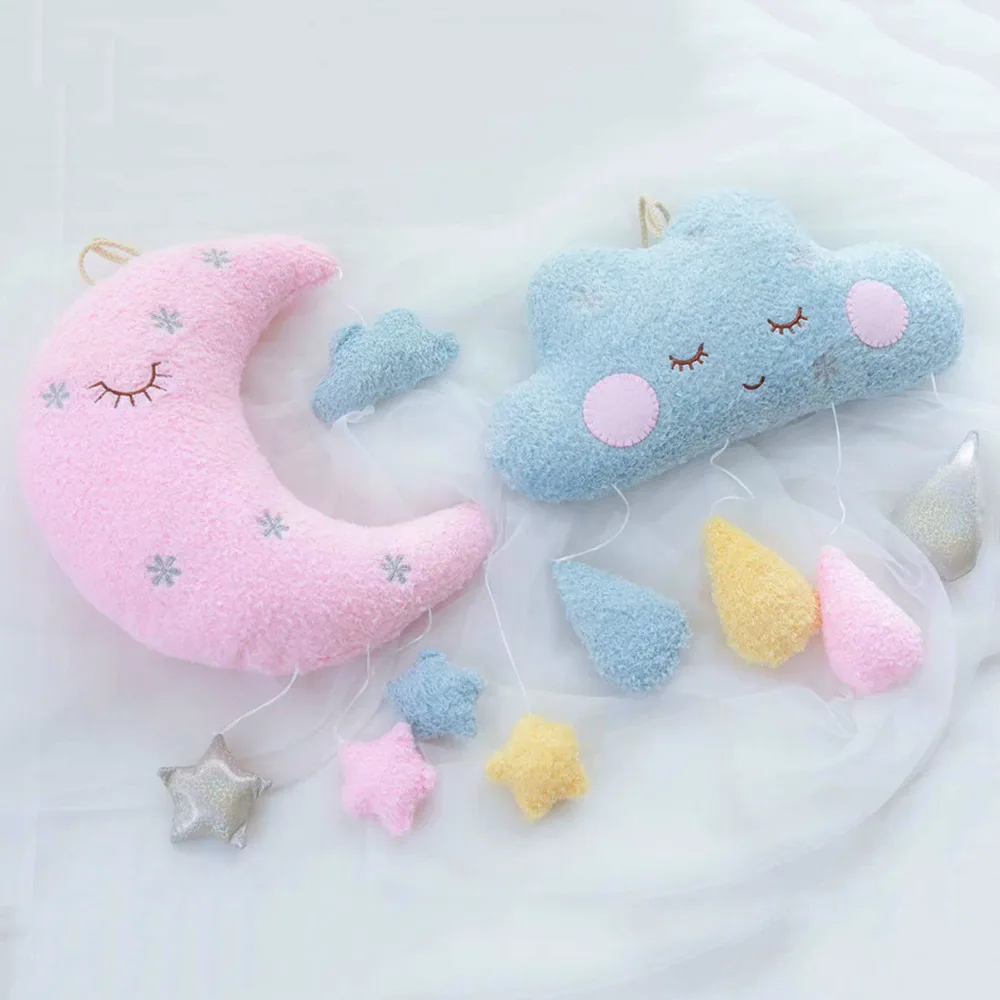 Ins style cloud moon плюшевые игрушки аксессуары для украшения дома подушка kawaii плюшевая