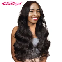 Brazilian Body Wave 360 Lace Frontal Wigs For Black Women 150% Density Lace Human Hair Wigs With Baby Hair Wonder girl NonRemy