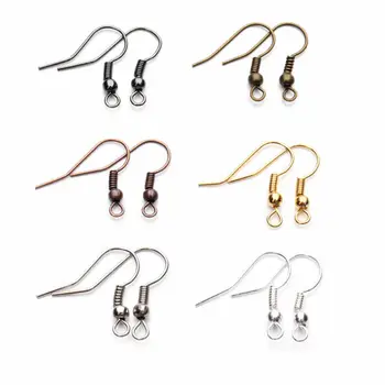 

100pcs/lot 20x17mm DIY Earring Findings Earrings Clasps Hooks Fittings DIY Jewelry Making Accessories Iron Hook Earwire Jewelry