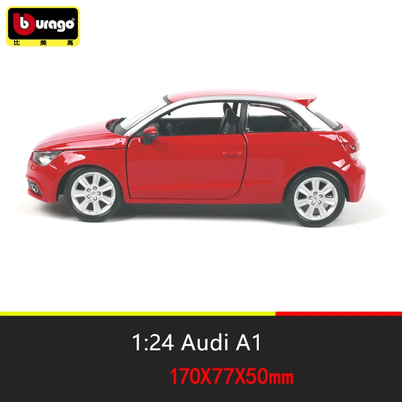 Bburago 1:24 Audi A1 имитация сплава Модель автомобиля ремесла Коллекция украшений