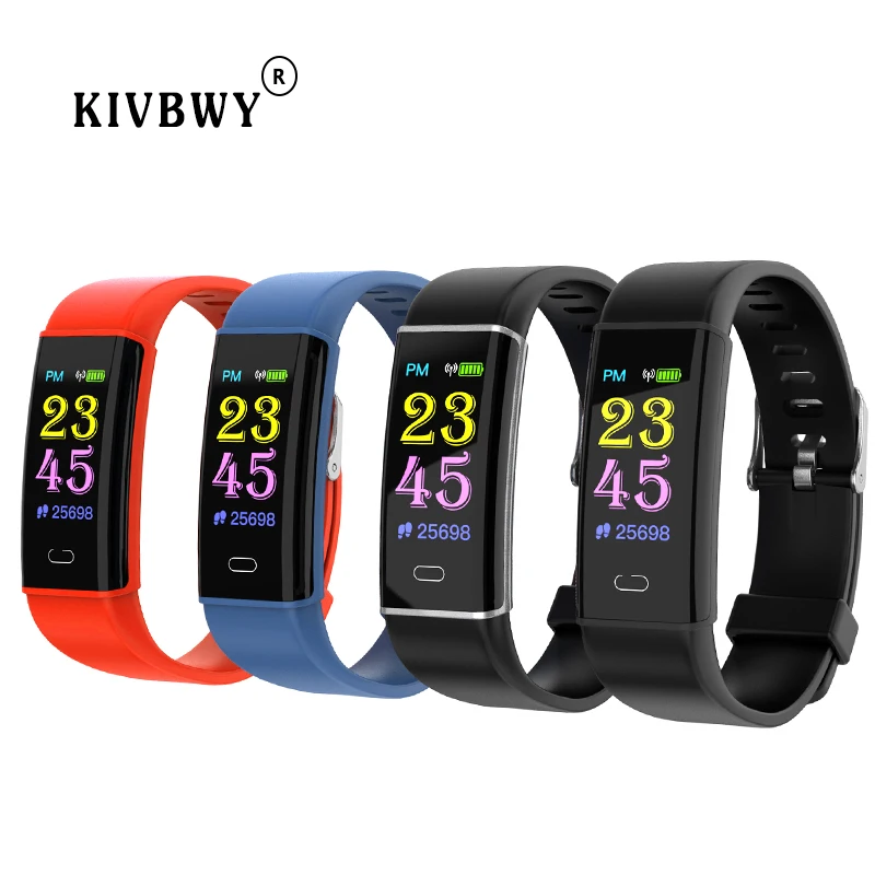 Kivbwy умный Браслет фитнес-трекер кровяное давление монитор сердечного ритма шагомер для смартфона браслет спортивные умные часы