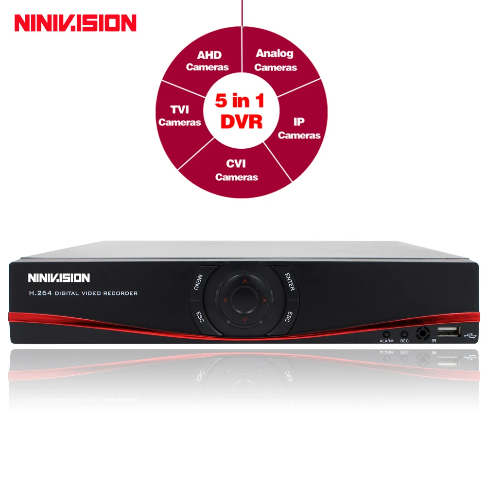 NINIVISION 4CH/8CH 1080P TVI.CVI .AHD-NH 5 In1 Hybrid DVR/1080P NVR Video Recorder AHD DVR For AHD/Analog /TVI/CVI /IP Camera ninivision 8ch ahd 1080p dvr hybrid dvr 1080p nvr video recorder ahd dvr for ahd analog camera ip camera tvi camera cvi camera