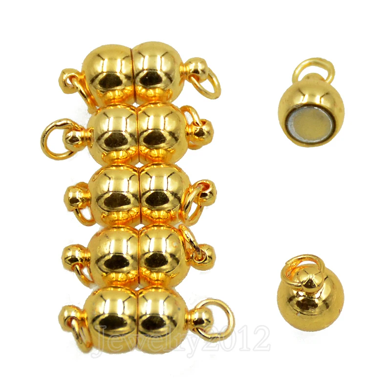 002-62 8x18mm Gourd Gold Magnetic Clasps 3.98