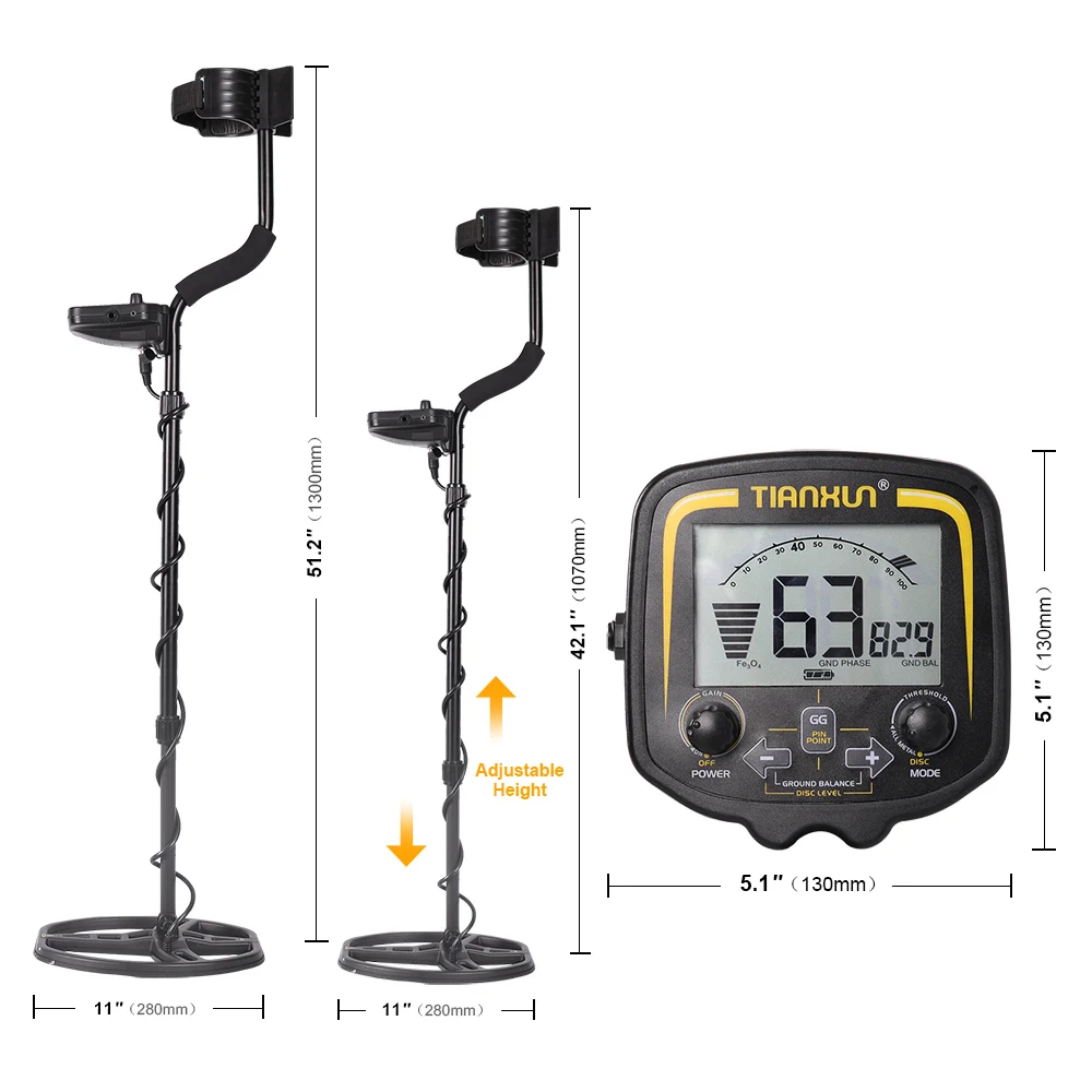 Kopen Russische Handleiding En Engels Handleiding Professionele TX 850 Metaaldetector Ondergrondse Diepte 2.5 M Scanner Zoeken Finder Gold Detector
