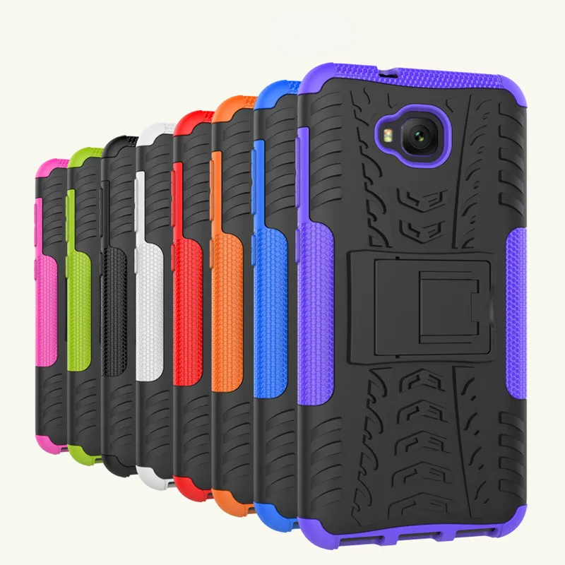 Silicon + Plastic 2 in 1 Dual Layer Shockproof Stand Phone Protection Case Cover For Asus Zenfone 4 Selfie ZD553KL 5.5" | Мобильные