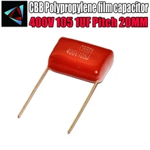 8 шт. 400V 105 1 мкФ шаг 20 мм 400V 105 1000NF CBB полипропиленовый пленочный конденсатор с алюминиевой крышкой