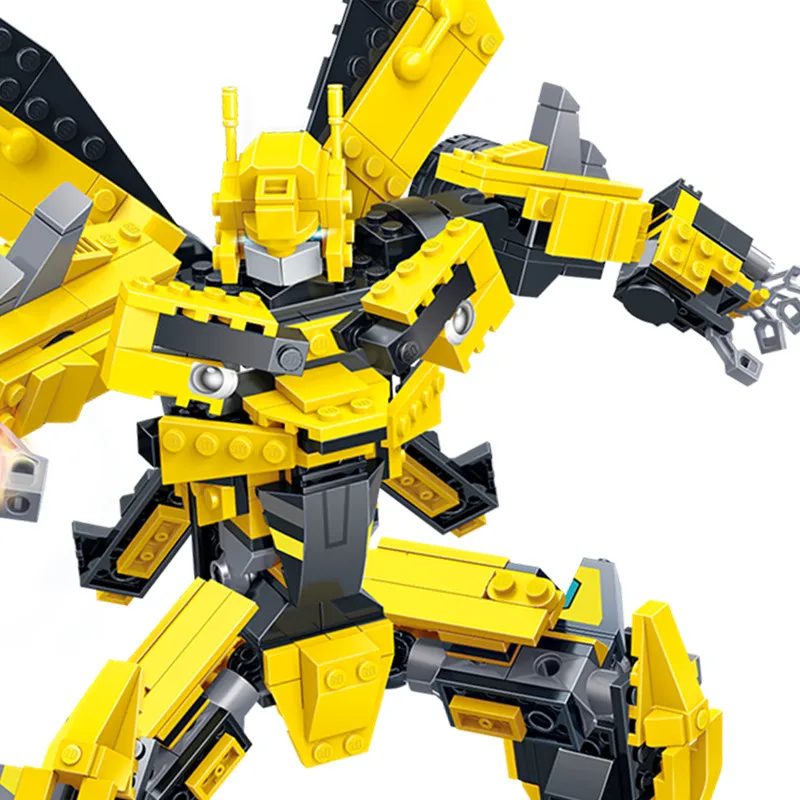 2-in-1-Big-Robot-Yellow-Car-Blocks-584pcs-Building-Blocks-Set-Bricks-Assembled-Models-Educational (3)