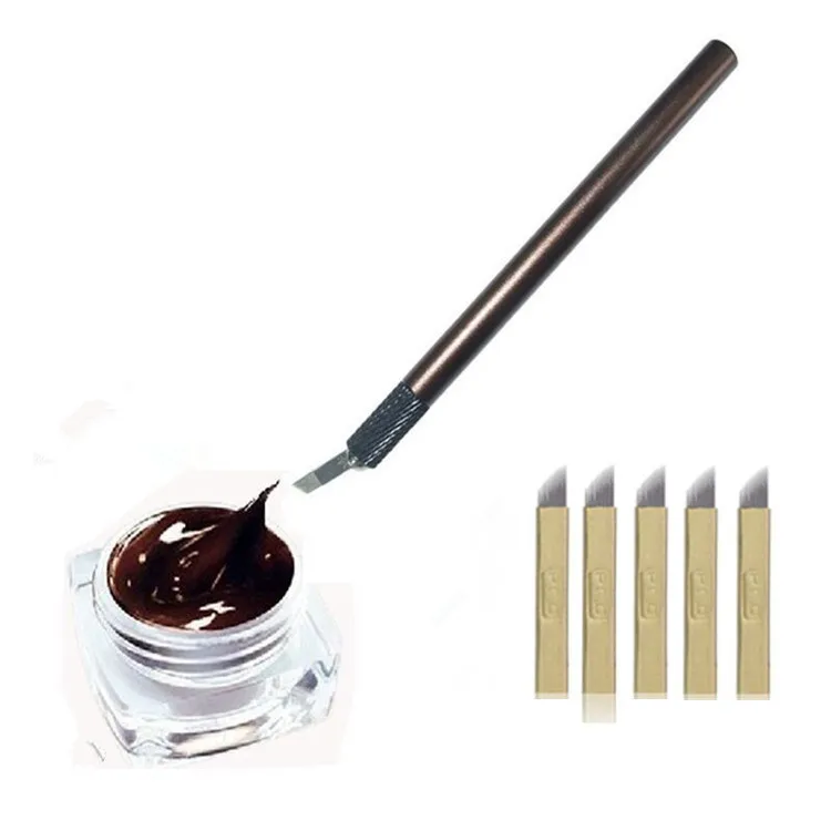 

1 Set 3D Permanent Eyebrow Tattoo Practice Kit/set Microbladings Pen Tattoo Pigment Makeup Beauty Tools