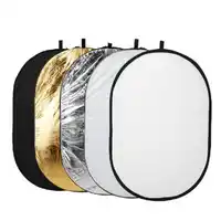 90x120cm 5 in 1 Oval Collapsible Portable Light Reflector Plate Gold/Siver/white/balck/ Photography Photo Studio Accessories