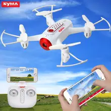 SYMA официальный X22W Дроны с камерой FPV Wifi в режиме реального времени передача Безголовый режим Hover RC вертолет Квадрокоптер Дрон красный