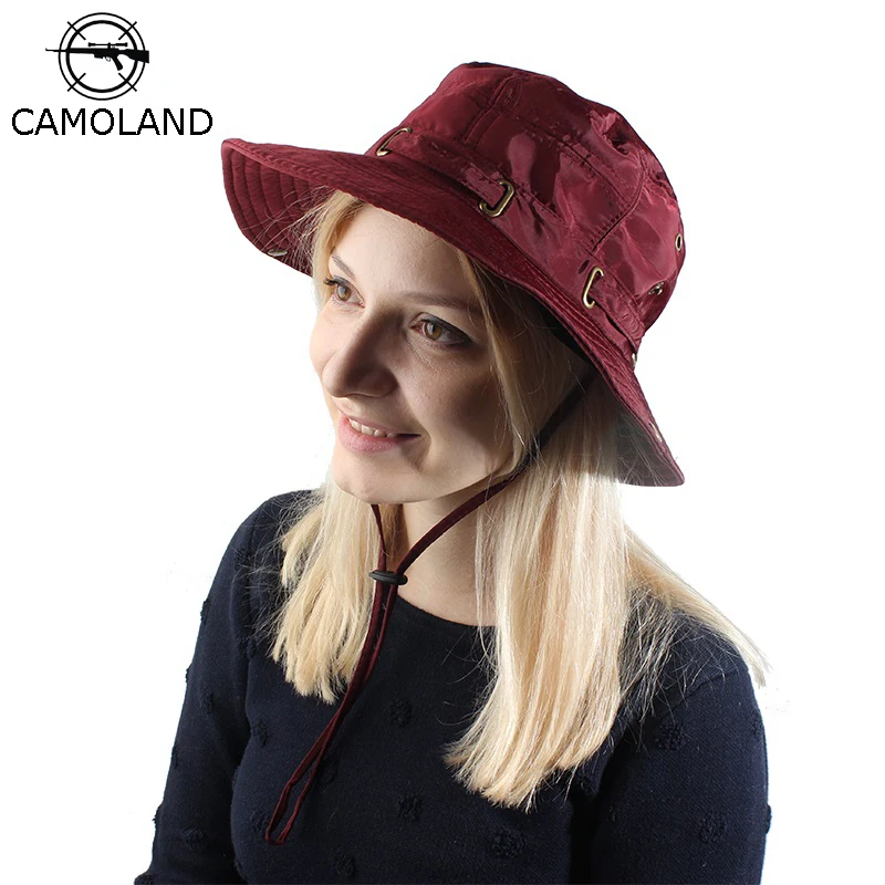 

CAMOLAND UPF 50+ Women Summer Sun Hats UV Protection Bucket Hats For Men Beach Caps Outdoor Fishing Mesh Breathable Hat
