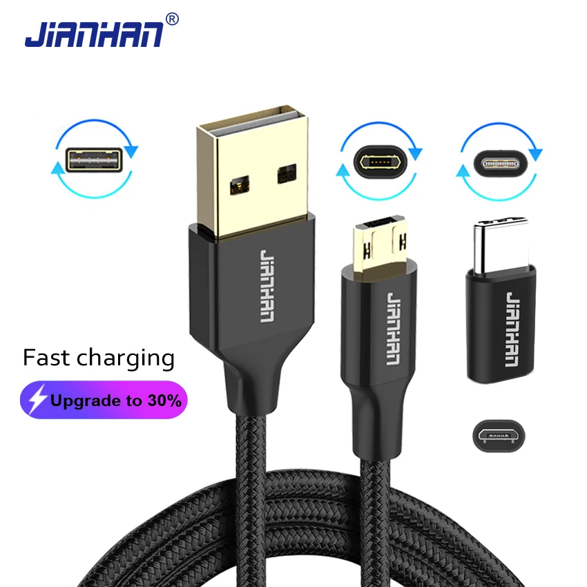 Amzish Micro USB Cable Fast Charging Wire for Samsung S7 Xiaomi Redmi Data Cable Mobile Phone USB Charger Cable×2 Amzish Micro USB Cable Fast Charging Wire for Samsung S7 Xiaomi Redmi Data Cable Mobile Phone USB Charger Cable×2