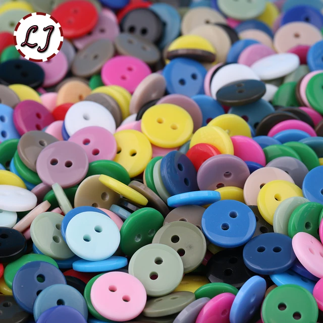 9-30mm Two Holes Multicolour Small Buttons Suit Pad Button Bread Round  Resin Sewing Buttons Diy Clothing Crafts Scrapbooking - AliExpress