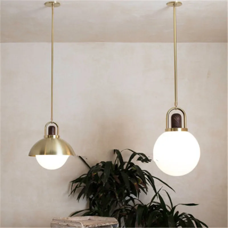Post Modern Creative Wooden Living Room Pendant Lamp Simple