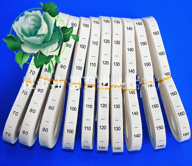 

500pcs/lot Cotton number Label Number size 70/80/90/100/110/120/130/140/150/160/Cotton Lables White Carment clothes accossory