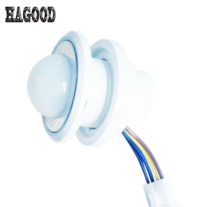 

1pcs 40mm Adjustable PIR Infrared Ray Motion Sensor Time Delay Adjustable Mode Detector Switch For Home Lighting LED Lamp