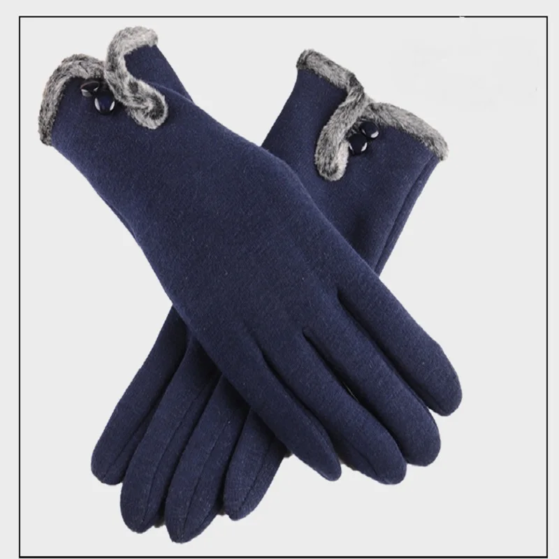 Женские зимние перчатки элегантный мягкие митенки теплые для женщин Мех животных Прихватки для мангала кашемир полный палец Guantes handschuhe leder