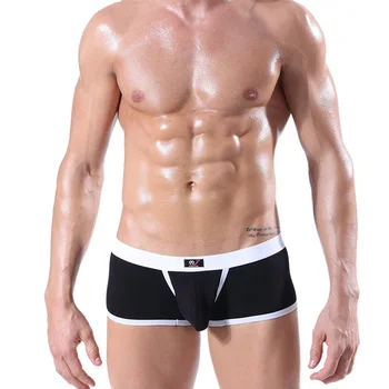 

2018 Mens Underwear Soft Boxers Shorts Cotton Boxer Men Solid Boxer Shorts Breathable Boxers Men's Underwear Hot