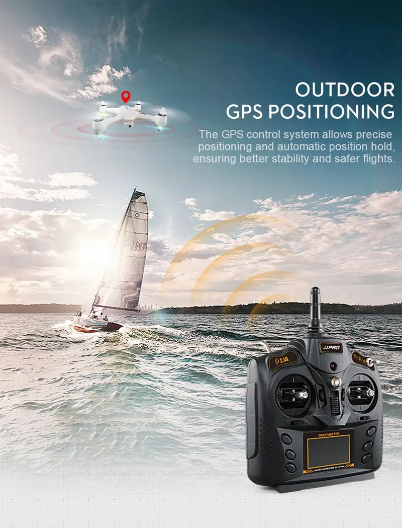 JJRC JJPRO X3 Дрон HAX бесщеточный Двойной gps Wi-Fi FPV Квадрокоптер RTF с 1080P HD камерой RC игрушки с дистанционным управлением