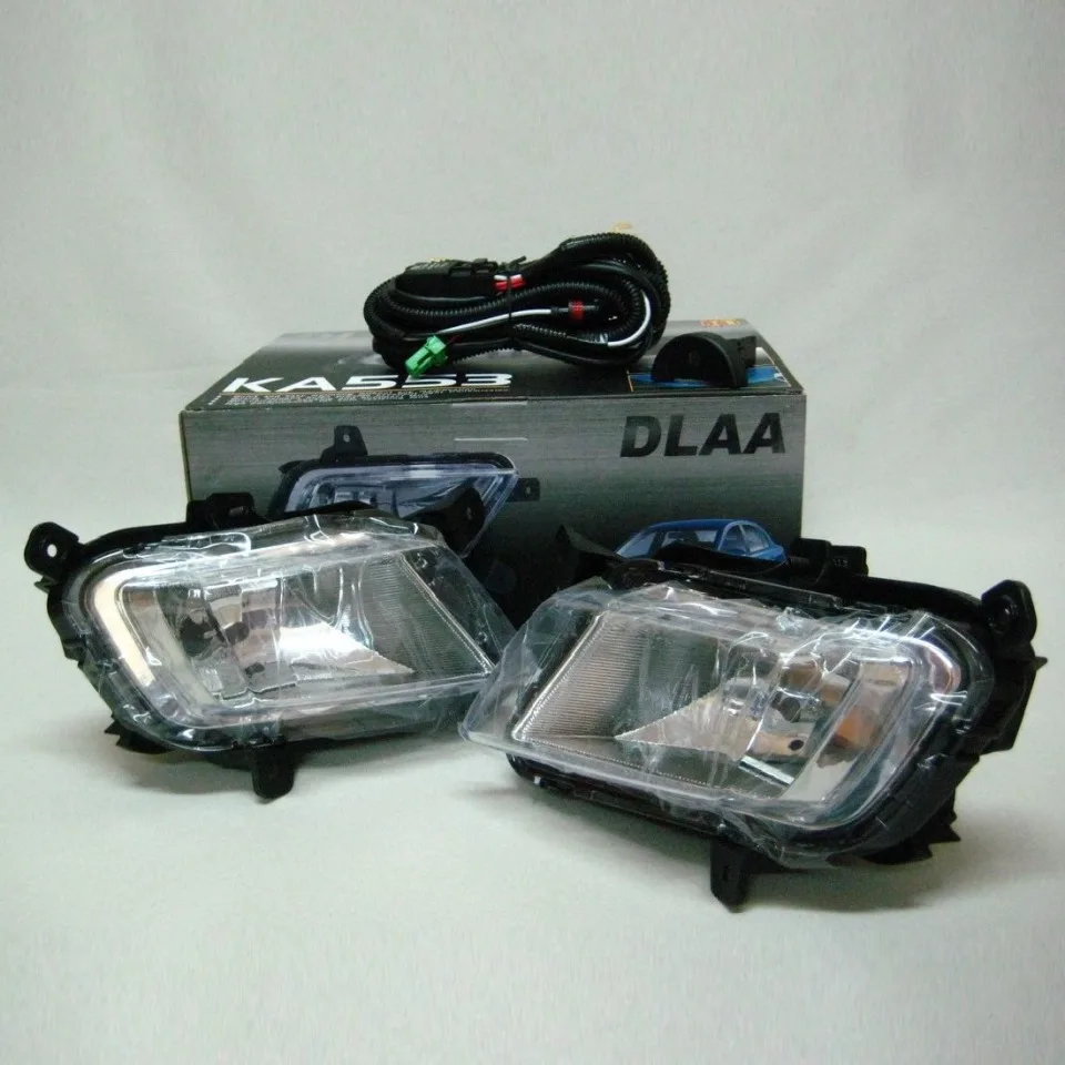 Для Kia Rio II 2009 2011 Комплект противотуманных фар с проводами и кнопкой DLAA KA553|fog light|kit