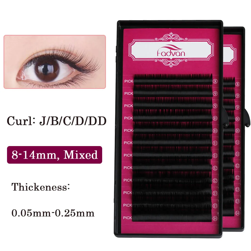 

Fadvan Eyelashes Synthetic Slik Lashes Long Lasting Make Up Tool Eye Lashes for Women's Fashion Natural Long Lash Extension