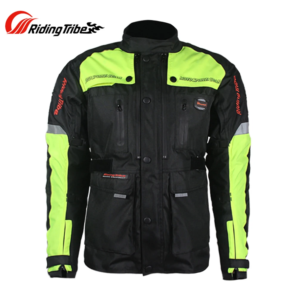 Moto rcycle pull suit Мужская одежда для гонок по бездорожью ветрозащитная Водонепроницаемая мотоциклетная куртка для путешествий для верховой езды куртка для мотоцикла брюки костюм - Цвет: Green Jacket