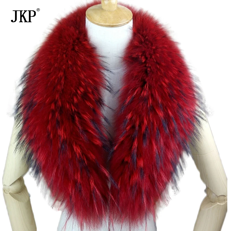 Воротник из натурального меха енота шарф большой енота|real raccoon fur collar|fur collarfur collar